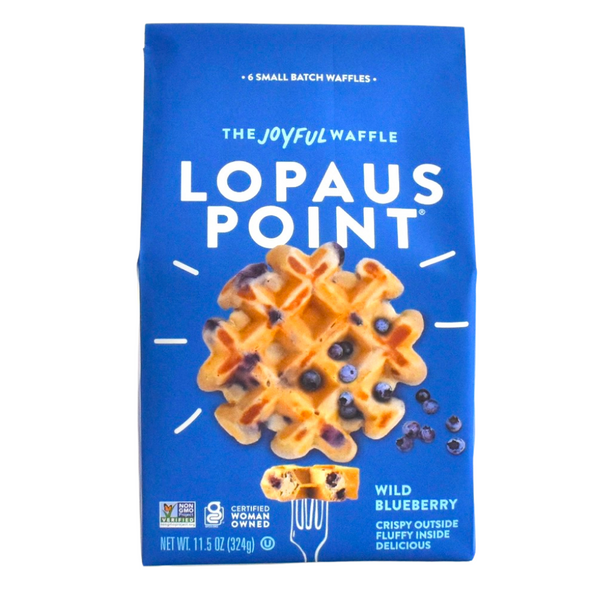 Wild blueberry waffle bag